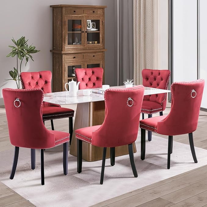 Wine colored dining chairs sale