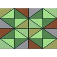 thumbnail image 1 of Ahgly Company Indoor Rectangle Patterned Green Snake Green Area Rugs, 5' x 7', 1 of 6