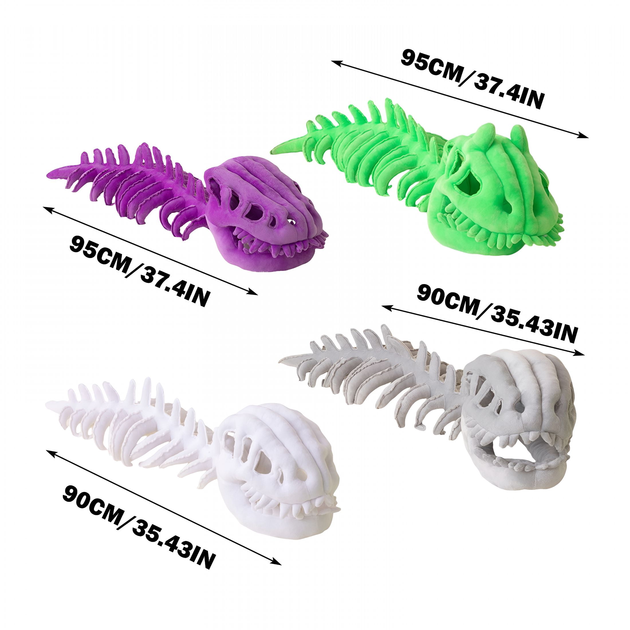 CYFW Weighted Dinosaur Stuffed Animal-Silly Dino Plush Skeleton,Spinosaurus Plush Dino Outfit,Outfit Halloween Fun Dinosaur Skeleton Plush Costume with Spine Extension for Parties