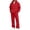 Red, variant on Men’s Sweatsuit Set Long Sleeve Pullover Breathable Matching Sweat Outfit Baggy Sweatpants and Hoodie Matching Set Ribbed Cuffs Jogging Running