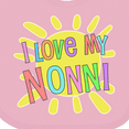 thumbnail image 4 of Inktastic I Love My Nonni Sun and Rainbow Letters Boys or Girls Baby Bib, 4 of 4