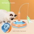 thumbnail image 4 of Cat Toys 3 in 1 Smart Interactive Kitten Toy, Fluttering Feather, Random Moving Ambush Feather, Bell Balls Cat Toy, 4 of 8