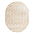 thumbnail image 3 of Unique Loom Bohemian Trellis Collection Area Rug - Gypsy (8' x 10' Oval Sand/Ivory), 3 of 7