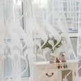 thumbnail image 2 of RYRDWP Sheer Wheat Curtain Tulle Window Treatment 1 Panel Fabric, 2 of 6