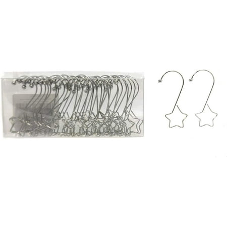 

Christmas Ornament Hangers- Box of 36- Silver S-shape Star Hooks 1903-04