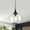 Black, variant on Modern Pendant Light Fixture Dimmable Kitchen Island Hanging Ceiling Lights with Glass Shade-Black