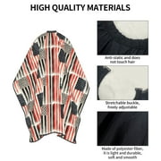 Thin Red America Line Flag Hair Cutting Cape 66 x 55 Salon Cape with Adjustable Neckline for Stylists and Home Use