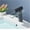 Matte Black, variant on Glass Waterfall Spout Basin Faucet Deck Mounted Waterfall Hot Cold Water Tap Single Handle Bathroom Mixer Tap
