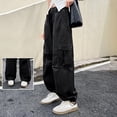 thumbnail image 2 of JLMSPLWG Warm Pants Soccer Pants Girls Cargo Pants Size 7-8 Kids Cargo Teen Girls Clothes 5/6 Girls Children Clothes Girls, Black 14-15 Years, 2 of 4
