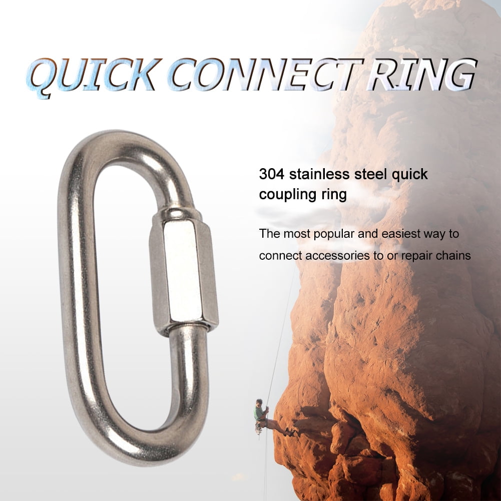 M3.5 M12 Carabiner Clip Chain Link Climbing Lock Fastener Wire Rope Accessories 