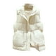 thumbnail image 1 of Chaquetas para mujer, chaleco de bolsillo, chaqueta corta, invierno, sin mangas, cuello vuelto, cremallera, prendas de vestir exteriores sólidas Odeerbi ODB-3, 1 of 6