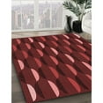 thumbnail image 2 of Ahgly Company Indoor Square Patterned Grapefruit Red Area Rugs, 4' Square, 2 of 6