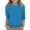 Blue#2, variant on GaThRRgYP Going Out Tops for Women,Summer Tops for Women under $10,Children's Solid Color 3/4 Sleeve Round Neck Tops/shirt Blue#3 110