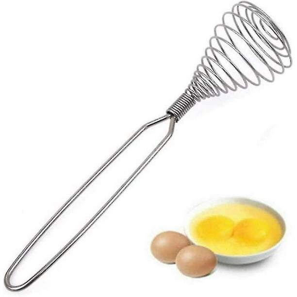 Batidor de espiral de acero inoxidable, batidor de huevos manual, batidor de huevos, batidor, licuadora, batidor