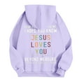 thumbnail image 4 of SIYUDAN Womens Sweatshirt Hoodies Trust in the Lord Hoodies Graphic Hoodie Oversized Women's Hoodies Pullover Women's Fall Jacket Preppy Clothes Teen Girl, 4 of 5