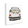 thumbnail image 3 of Stupell Industries Love Text White Convertible Car Flower Blossom Wreath Canvas Wall Art, 17 x 17, Design by House Fenway, 3 of 5