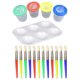 thumbnail image 1 of Set of 23PCS Portable Painting Tool Kit Professional Paintbrushes Tool Set Art Drawing Materials for Kids Drawing Use (17PCS Paint Tool+6PCS Nylon Hair Brush), 1 of 5