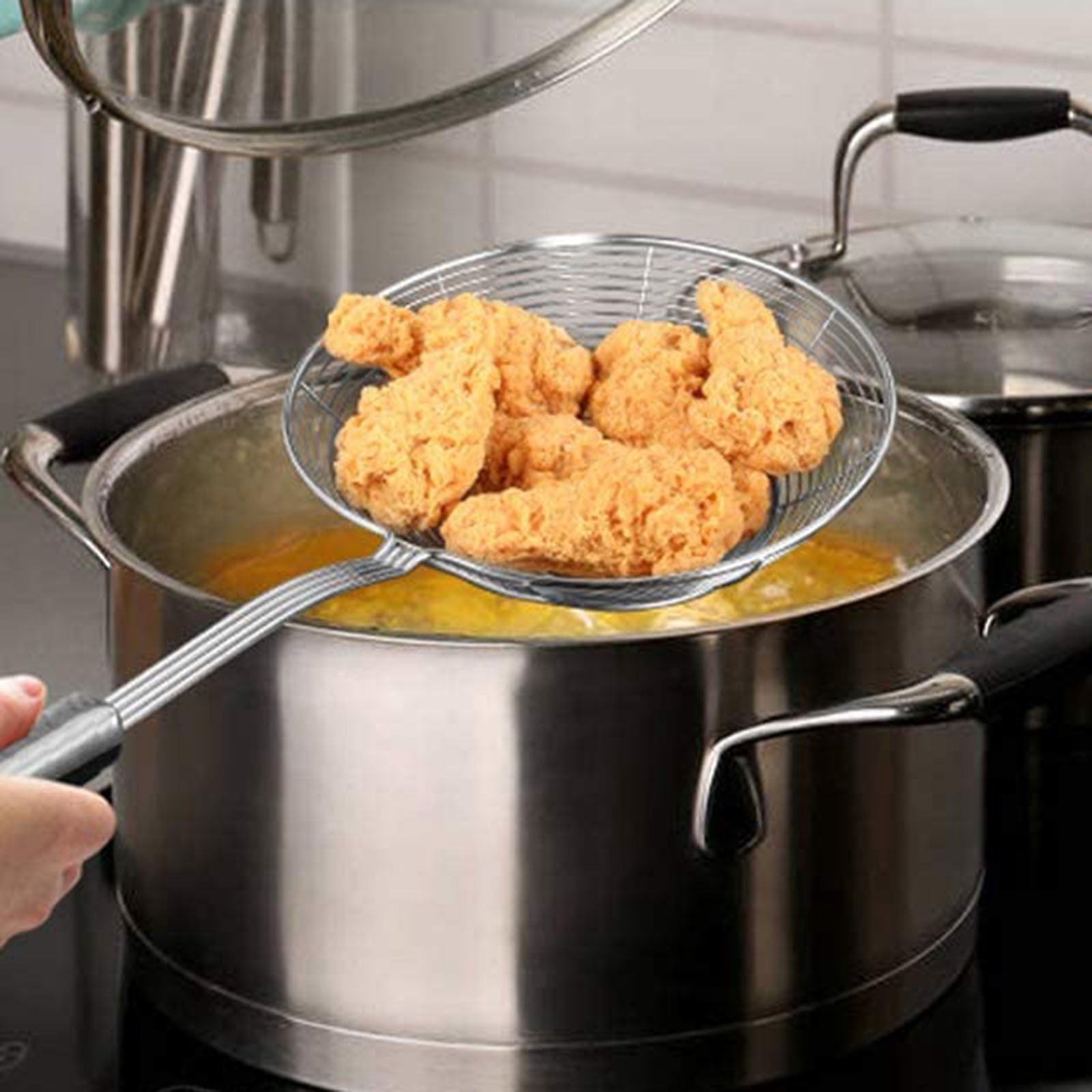 Lot De 6 Passoires Inox - Ustensiles Cuisine Fins - 27,5x6,5cm - Mailles Fines Filtration