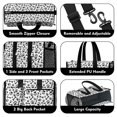 thumbnail image 3 of Teacher Tote Bag,Paw Prints and Bones Teacher Utility Tote Bag,Large Work Tote Bags for Women with Multiple Pockets,Top Zipper Closure,13.8x10.6x6.7 Inch, 3 of 5