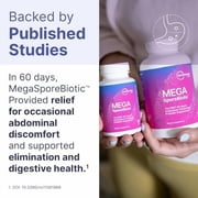 Microbiome Labs MegaSporeBiotic Probiotics for Women & Men - Spore Based Probiotics for Digestive Health - Shelf Stable & Travel-Friendly 60 Capsules