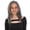 Ash Gray, variant on LUXLUXE Women Leal Curly Half Wig Layered Style Human Hair Blend 18.5" Natural Black