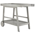 thumbnail image 5 of Safavieh Renzo 2 Tier Outdoor Farmhouse Wooden Bar Cart, 5 of 10