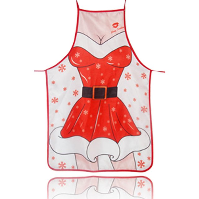 Coxeer Christmas Kitchen Apron Adjustable Festival Colorful Cooking Apron Party Apron
