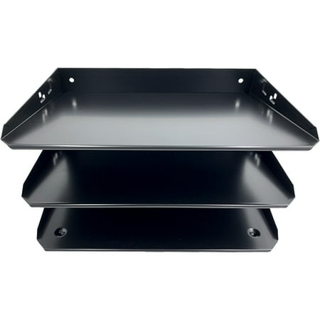 UPC: 0841704111711 | Huron Organizer Horizontal 3 Slot  Black Steel