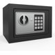 thumbnail image 1 of Caja de seguridad Teclado de seguridad electrónica digital Mini cajas fuertes pequeñas con caja fuerte gris y caja de seguridad para uso comercial en viajes de oficina en el hogar, 0.236 pies cúb, 1 of 4