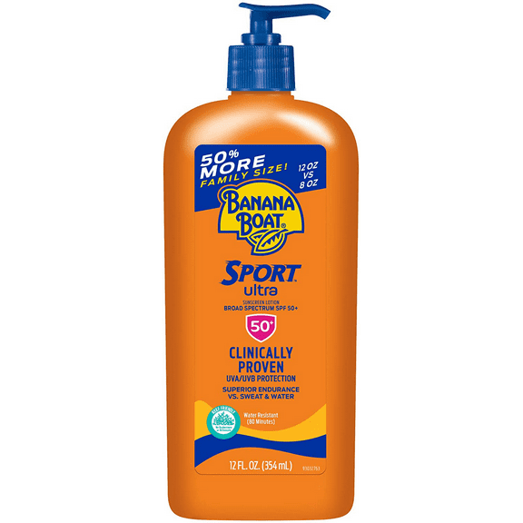 Banana Boat Ultra Sport Reef Friendly Sunscreen Lotion, Broad Spectrum SPF 50, 12 Ounces