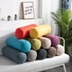 thumbnail image 2 of Almohada de algodón y lino de color sólido Cintura cilíndrica Respaldo de lino Sofá de oficina Cojín de cabecera Almohada de caramelo extraíble y lavable, 2 of 6