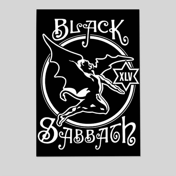 Signs-unique Black Sabbath 45th Anniversary Large Fabric Poster Size 24''x36'' - Postora