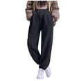 thumbnail image 2 of qelini Maternity Joggers with Pockets for Women High Waist Belly Support Pants Solid Color Full Length Trousers, 2 of 6