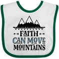 thumbnail image 3 of Inktastic Faith Can Move Mountains Girls Baby Bib, 3 of 4