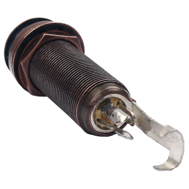 6. 1/4 Pulgadas Stereo Salida Enchufe para Guitarra Bajo Sunnimix Extremo de cilindro roscado
