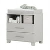 South Shore Cuddly 2 Drawer Dresser in Soft Gray