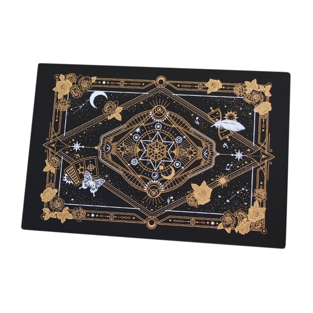 Tapete de costura, tapete de corte, tapete de escritorio antideslizante, tapete de acolchado de PVC, tapete multiusos para manualidades Negro Oro 44x30cm