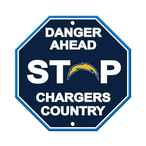 Fremont Die 90548 Panneau Stop en Plastique Los Angeles Chargers