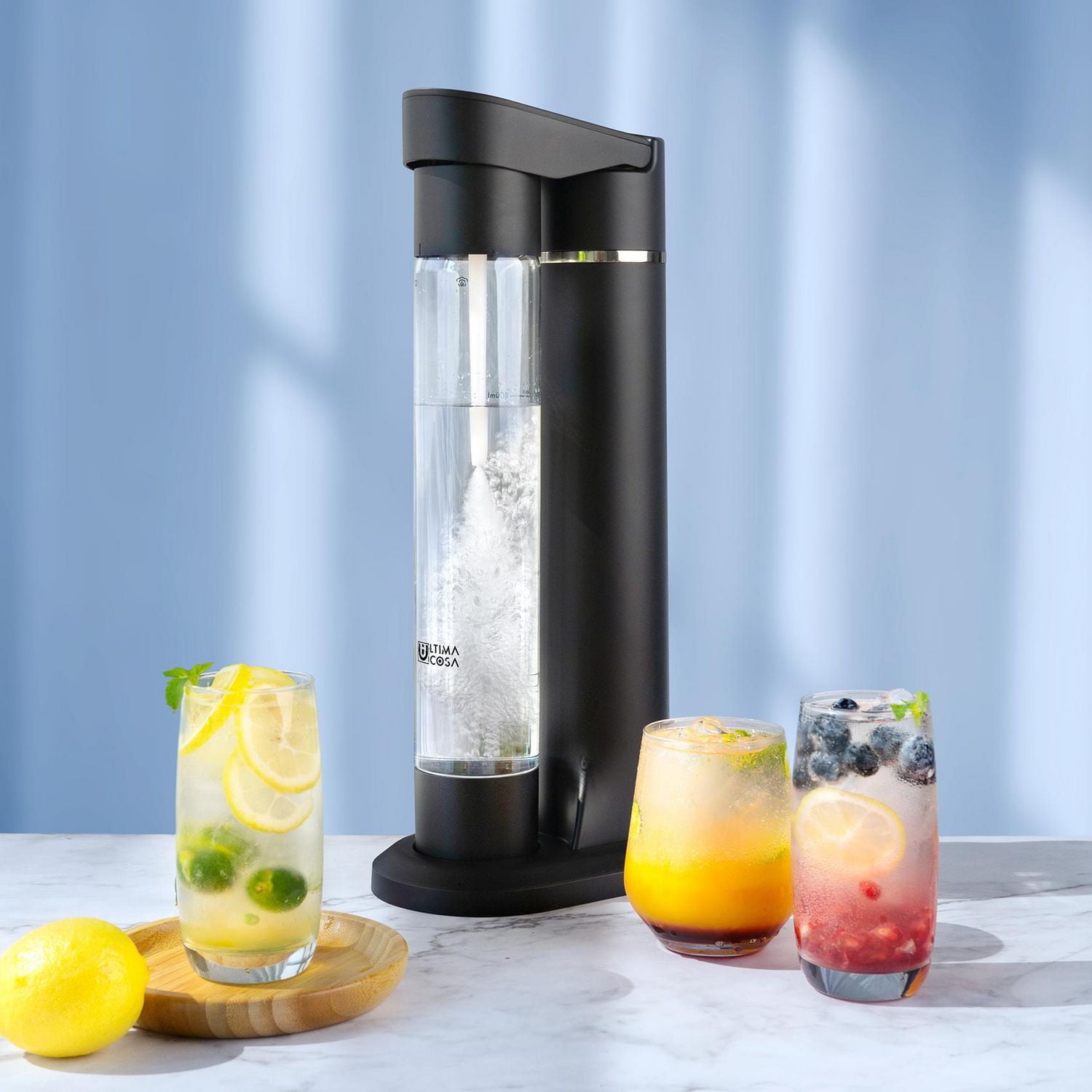 Machine à soda Ultima Cosa Presto Frizzante - Noir Machine à soda noir