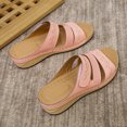 thumbnail image 4 of Zapatillas de tacón inclinado de una línea para mujer, novedad de verano, informales, a la moda, para exteriores Wmkox8yii hj789, 4 of 9