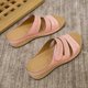 thumbnail image 5 of Zapatillas de tacón inclinado de una línea para mujer, novedad de verano, informales, a la moda, para exteriores Wmkox8yii hj789, 5 of 9