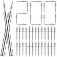 thumbnail image 1 of 200 Pcs Double Head Nails Double Head Skirting Nails Wood Nails Skirting Seamless Nail Picture Nails With Sleeves, 1 of 3