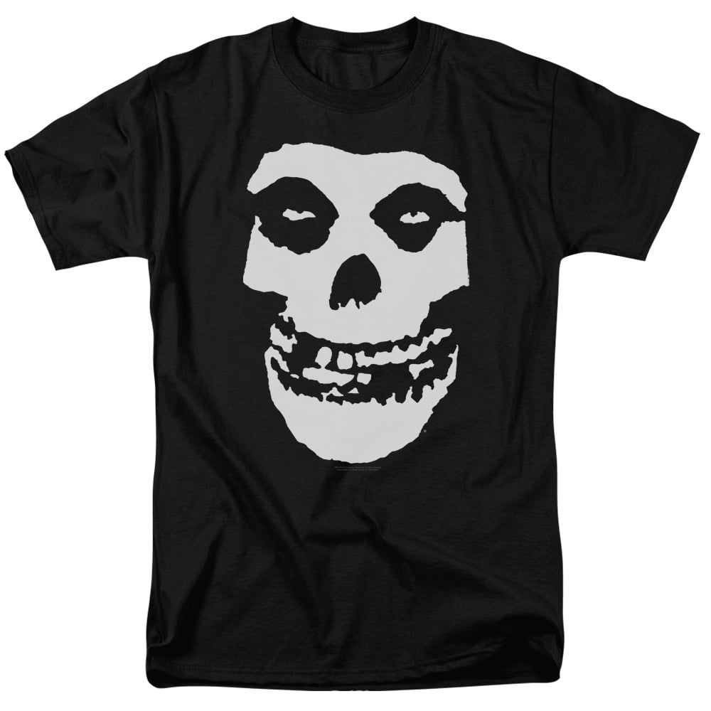 FUNNY MUSIC Men Short Sleeve Cotton T-Shirts Misfits-Fiend-Skull-Posters Shirt