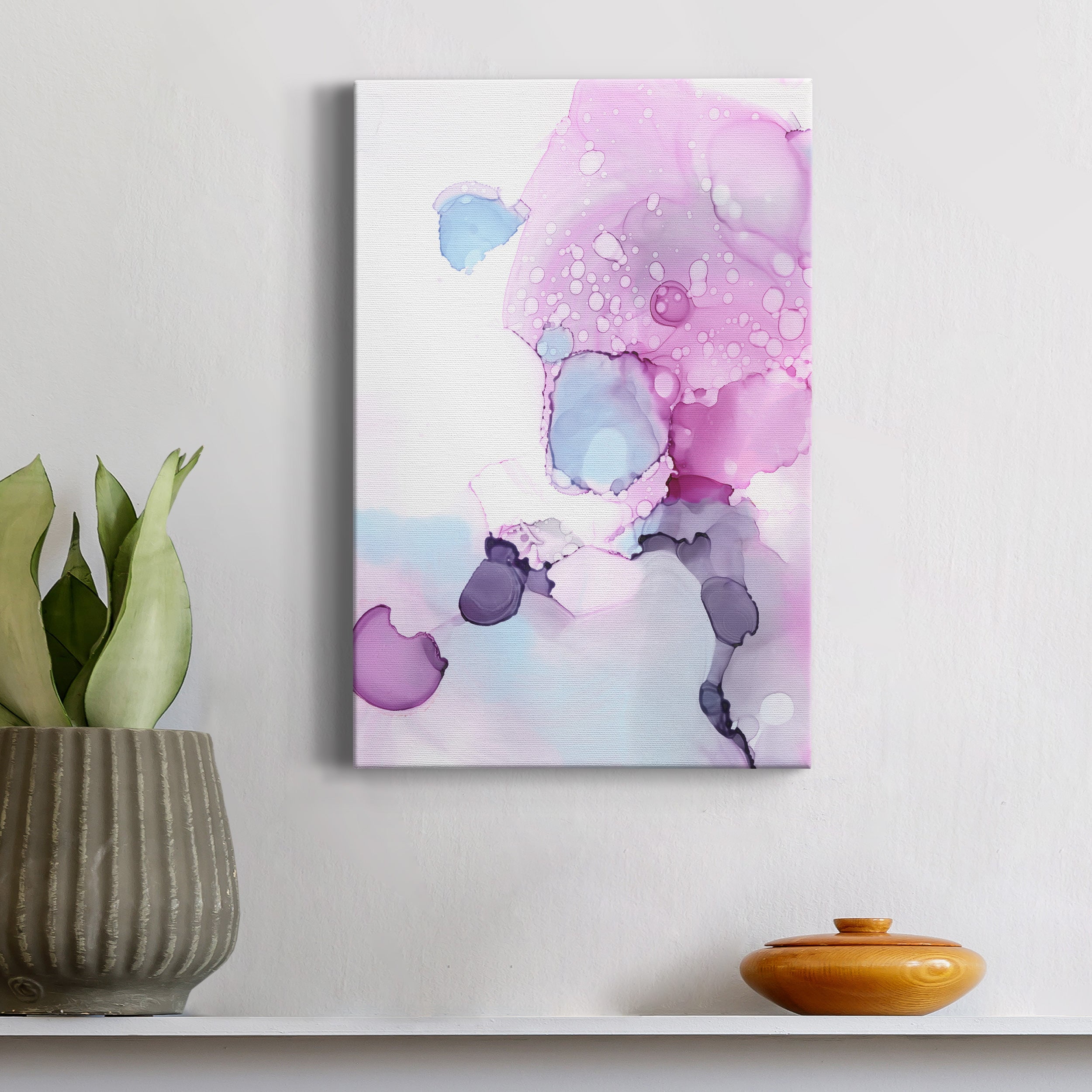 Fluid Magenta IV Premium Gallery Wrapped Canvas - Ready to Hang