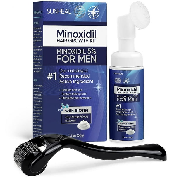 50 % de descuento, 5 % Minoxidil Foam Kit For Men - Tratamiento para el crecimiento del cabello 60 g