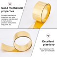 thumbnail image 4 of Brass Sheet Roll 1000x50x0.2mm Brass Film Brass Strip Thin Brass Foil Roll Sheet Thin Metal Foil Plate for DIY Cutting Crafts Home Decoration Roof Flashing, 4 of 9