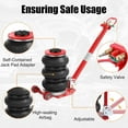 thumbnail image 3 of Air Jack, 3 Ton/6600 lbs Floor Jack with Adjustment Long Handle, Air Bag Jack Lift Up to 406 mm/16 Inches, 3-5s Lifting Pneumatic Jack for Car Repair, 3 of 7