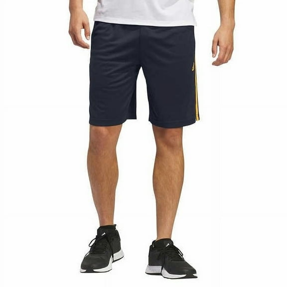 adidas Men�s Active Stripe Short Size M Navy/Yellow