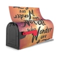 thumbnail image 3 of Daiia Not All Who Wander Are Lost Mailbox Cover , Magnetic Welcome Mailbox Wraps Post Letter Box Cover for Garden Yard Home Decor-21x18 in, 3 of 9