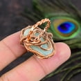 thumbnail image 4 of Natural Amazonite Gemstone Handmade Copper Wire Wrap Gift Ring Size 8, 4 of 4